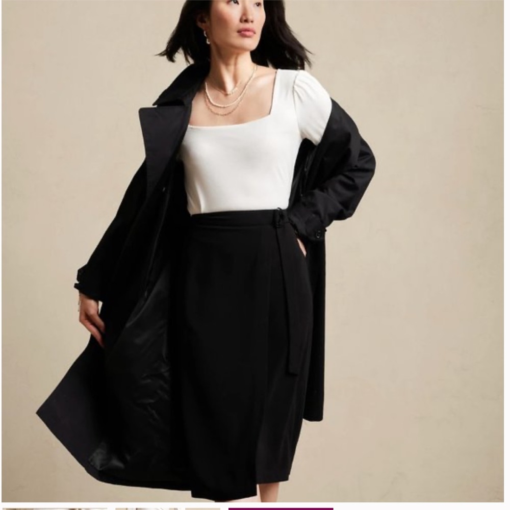 Banana Republic Wrap Midi Skirt